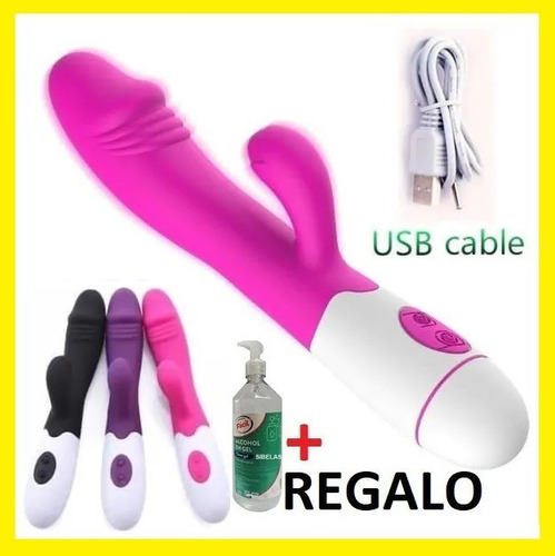 Silicona Usb Vibrador Consolador Inalámbrico Velocidades Duo