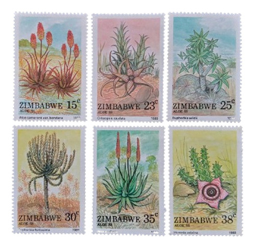 Selos Zimbábue - Flores - 1988