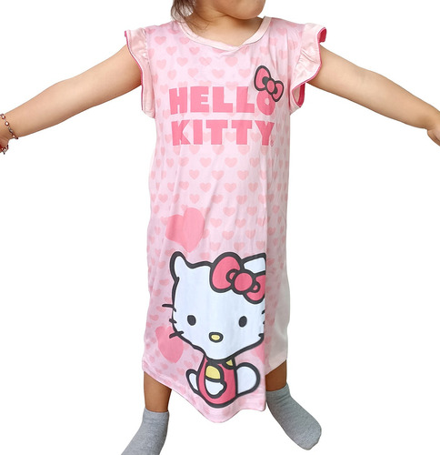 Pijama Camisón Niña Ropa Para Dormir Infantil Vestido Kitty