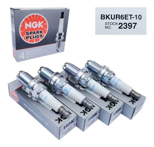 Imagen 2 de 8 de Bujias Ngk Bkur6et10 Cruze 1.8 2014 2015 2016 Original