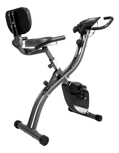 Bicicleta estática plegable portátil vertical con respaldo ajustable para  ciclismo, bicicleta estacionaria reclinada, entrenamiento en interiores