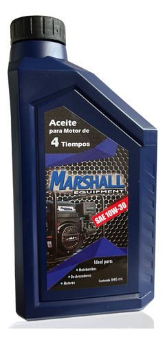 Aceite Para Motor A Gasolina 4 Tiempos 10w30 Marshall A41030