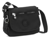 Comprar Mini bolsa tiracolo Kipling Sabian Hardware Finish, cor cromada, preto, noir, alça de ombro, preto, noir, design de tecido liso