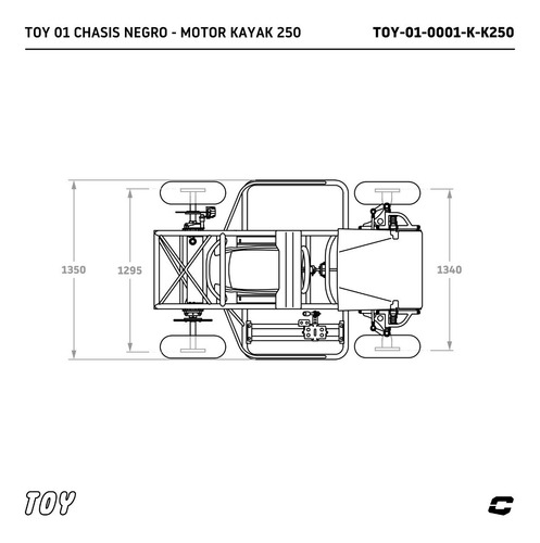 Imagen 8 de 10 de Toy 01 Collino Chasis Tubular Con Motor Kayak 250 En Marcha