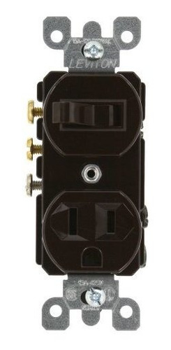 Leviton 5245 15 Amp, 120 Voltios, Interruptor / Receptaculo