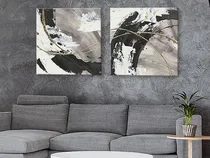 Comprar Cuadros Abstractos Modernos Pintados A Mano Bastidor Díptico