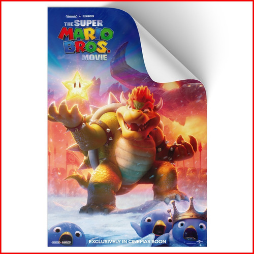 Poster Adherible Pelicula Super Mario Bros #2 - 52x35cm