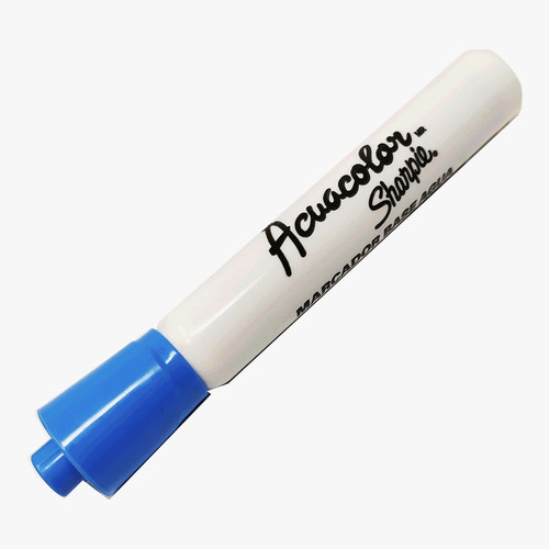 Marcador De Agua Acuacolor Azul Claro Cincel 12 Pzs