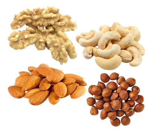 Combo Almendras Nueces Mariposas Avellanas Castañas Caju 1kg