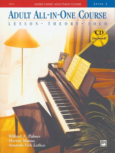 Adult All In One Course: Lesson, Theory, Solo, Level 2 (cd I