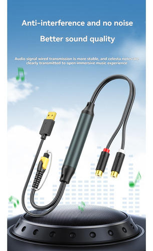 Proyector De Cable De Conversión De Audio Óptico Digital A 2