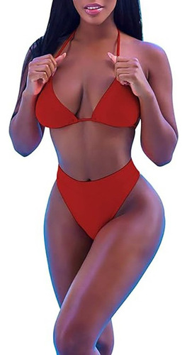 Yo Bikini De Estilo Clásico Sexy Color Sólido