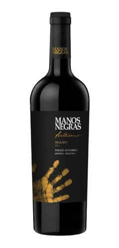 Vinos Artesano De Manos Negras Malbec 750 Ml