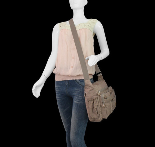 Imagen 4 de 7 de Bolsa Crossbody Multiples Compartimentos Moda Casual Jml-008