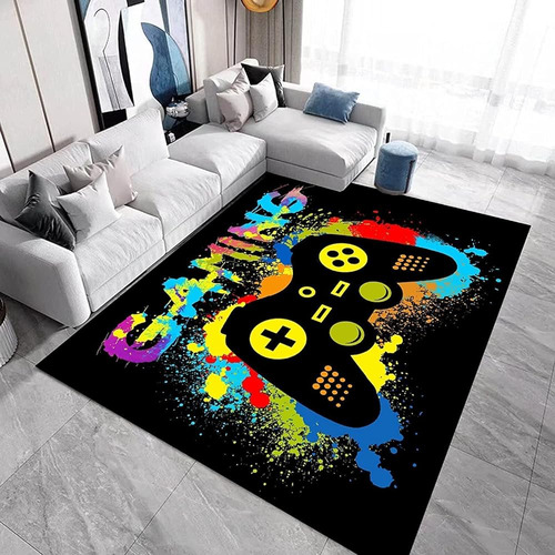 Alfombra Chicos Gaming Gamer Alfombra Gamepad Sala De Estar 