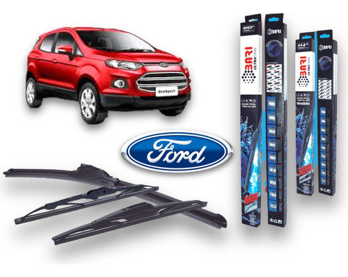 Juego Kit Escobillas Ecosport Kinetic 2020 2021 2022 2023