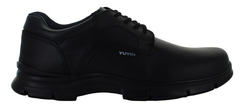 Yuyin Zapato Choclo Escolar Elegante Piel Negro Niño 85426