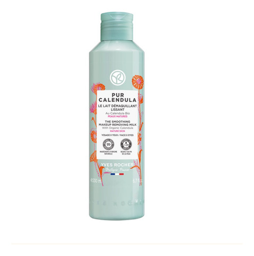 Leche Desmaquillante Alisante Con Calendula Bio Yves Rocher