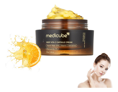 ``cápsula Dourada Hidratante Facial Medicube Deep Vitamin C