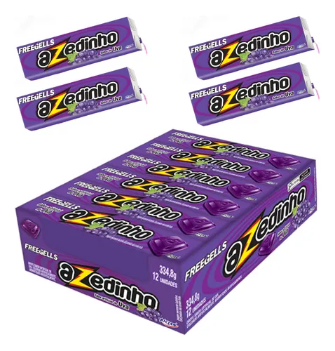 comprar Bala Azedinho Sabor Uva Freegells Caixa Com 12 Drops Riclan