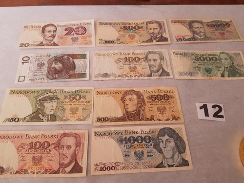 10 Billetes Polonia 