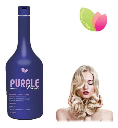 Tratamento Matizador Shampoo Hidratação 500 Ml Violeta