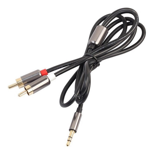 Imagen 9 de 9 de Cable De Audio 3,5mm Jack Plug Macho A 2 Rca Macho Aux