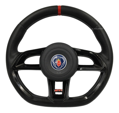 Volante Esportivo Gti Preto Anel Vermelho Scania P-340 2013