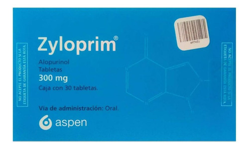 Zyloprim 300 Mg Caja Con 30 Tabletas
