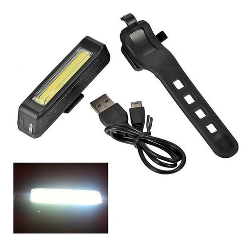 Linterna Luz Led Dual Recargable Bicicleta Comet 100 Lms