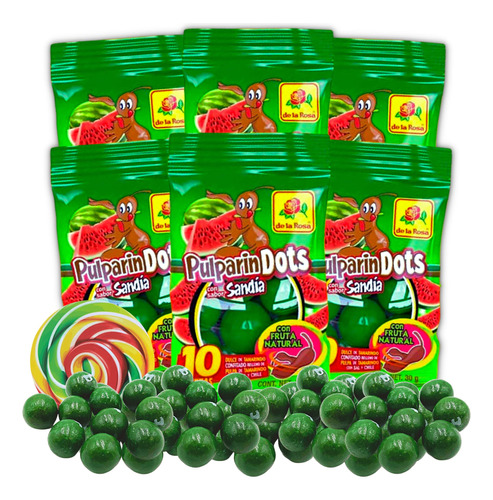 Caramelos Mexicanos Pulparindo De Sandia Acida Y Dulce, Tama