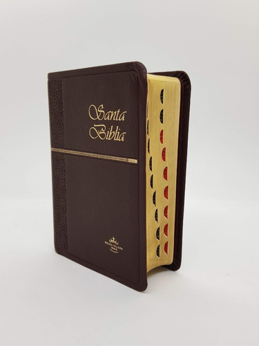 Biblia Simil Cuero Índice Café Rvr 1960 10 X 14 Cm