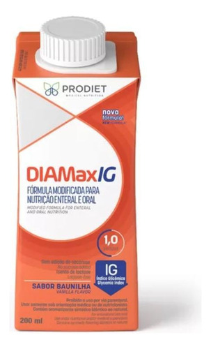 Diamax IG Baunilha 200ml (caixa C/04) - Prodiet
