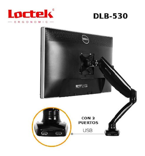 Loctek Brazo Ergonomico Dlb-530 Con Adap All In One Adp512