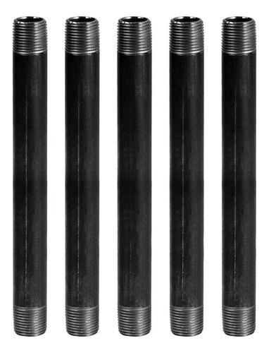 Tubo Negro De 3/8 Pulgadas, Roscado De Tres Tubos De Acero M