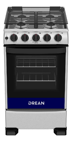 Cocina Drean CD5003MI a gas/eléctrica 4 hornallas  acero inoxidable 220V puerta con visor