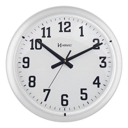 Relógio De Parede Quartz Herweg 660129-132 Branco Fosco