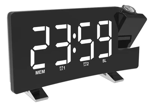  Reloj Digital Alarma Despertador Proyector Led Pared Techo