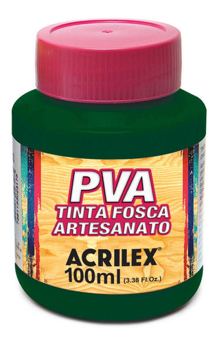 Tinta Pva Fosca 100ml Verde Esmeralda 571 Acrilex