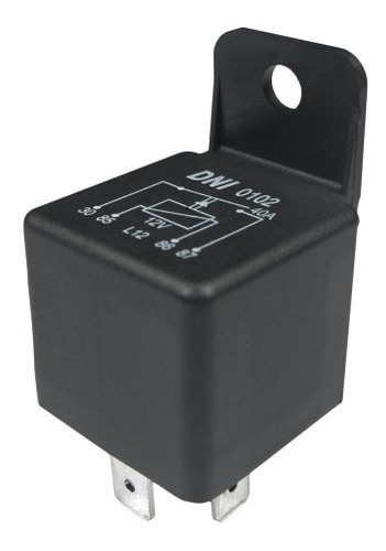 Imagem 4 de 7 de Kit C/ 30 Pçs - Dni 0102 Relé Auxiliar Universal 12v - 40a *