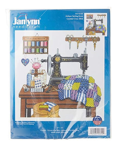 Janlynn Kit De Punto De Cruz Para Sala De Costura Antigua De