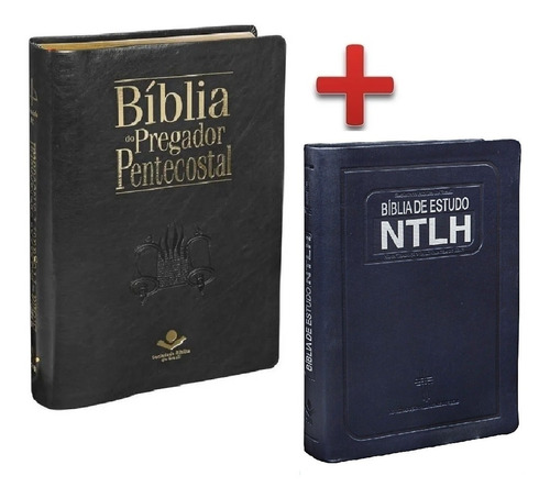Bíblia De Estudo Ntlh + Bíblia Do Pregador Pentecostal