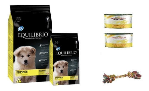 Equilibrio Cachorro Todas Las Razas 18k+2 Pate +cuerda+envio