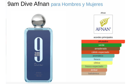 Perfume Afnan 9am Dive - Edp - 100ml - Original