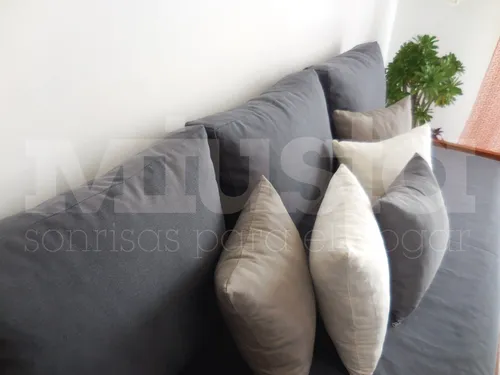 Almohadon Respaldo Sillon Sof Cama Div n 63x45x10 Gros