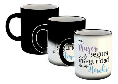 Taza Magica Frase Una Mujer Segura Woman Man