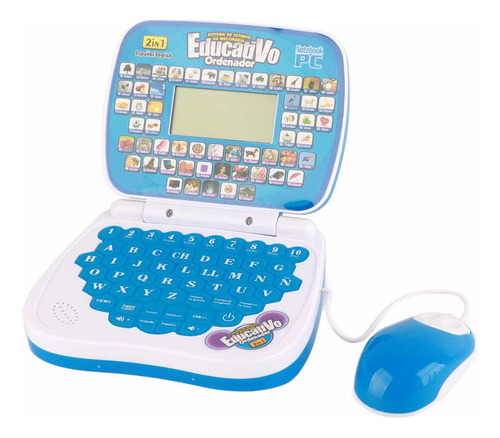 Computadora Portátil Bilingüe Para Niños Azul