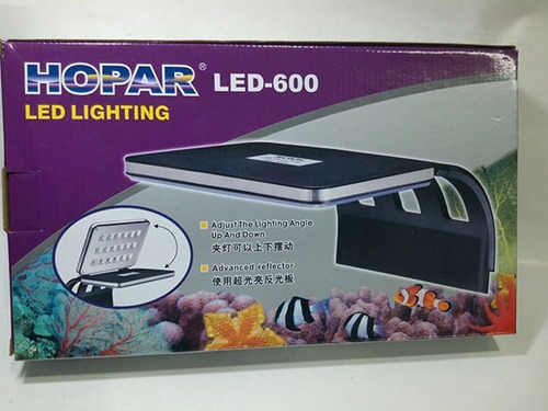 Luminária Aquário Hopar Led 600 Branca/azul 6w Bivolt 