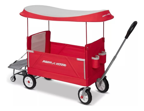 Carreta Vagon Con Cola Plegable + Dosel Radio Flyer 3 En 1