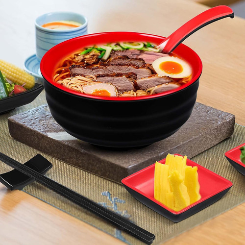 Meekoo 6 Sets Tazón De Ramen Japonés 41oz Tazón De Ramen ...